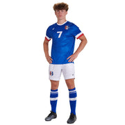 JUICE Soccer Short w/ 7" Inseam - Power Stretch - Youth - Medium (Full-Dye, Premium cut-and-sew Sublimation. No Limitations!)