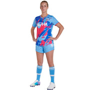 JUICE Soccer Short w/ 4" Inseam - Z-Cloth - Girls - Medium (Full-Dye, Premium cut-and-sew Sublimation. No Limitations!)