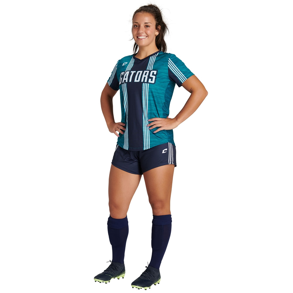 Juice Soccer Short w/ 5" Inseam - Flexdri Mesh - Girls - Extra-Large (Full-Dye, Premium cut-and-sew Sublimation. No Limitations!)