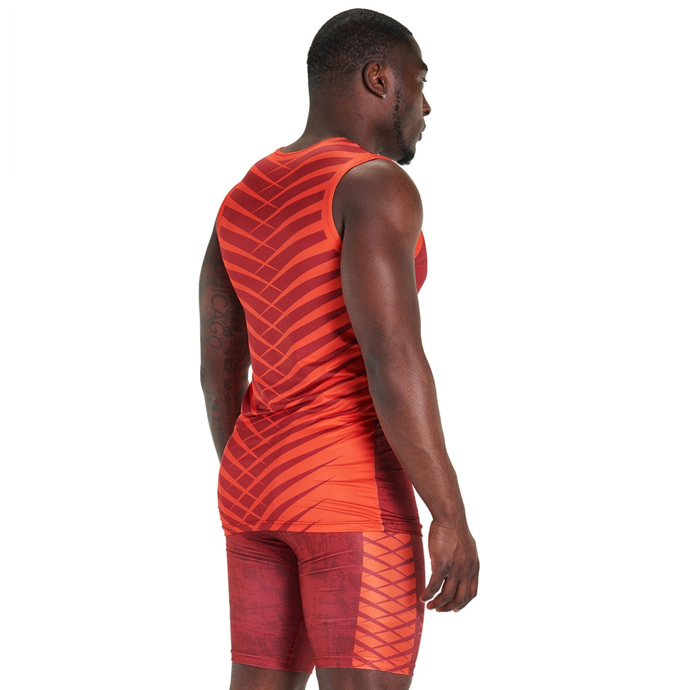 Juice Track FITTED Singlet - Adult - Medium (Full-Dye, Premium cut-and-sew Sublimation. No Limitations!)