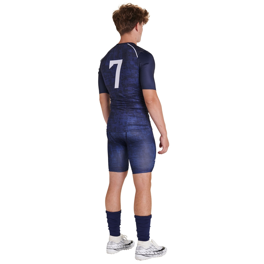 Juice Track FITTED Short - Court Compression - Adult - Large (Full-Dye, Premium cut-and-sew Sublimation. No Limitations!)