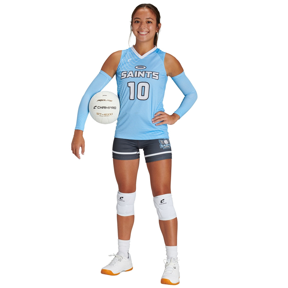 JUICE Compression Volleyball 5" Shorts - Court Compression - Girls - Large (Full-Dye, Premium cut-and-sew Sublimation. No Limitations!)
