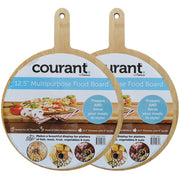 Courant Courant 2-PACK 12.5-inch Multipurpose Food Board, Made of 100% Bamboo