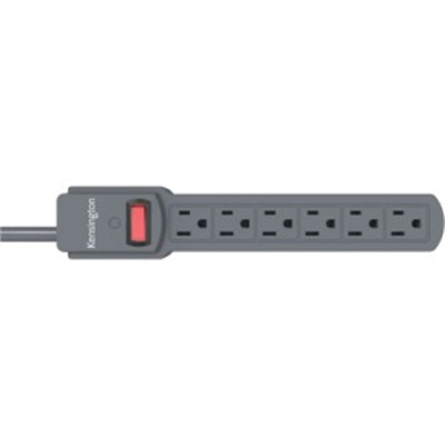 Kensington Guardian Standard 6-outlet Power Strip/Surge Protector, 4ft