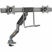 Kensington - SmartFit™ Dual Monitor Arm with Crossbar and Handle - K58272WW - Silver