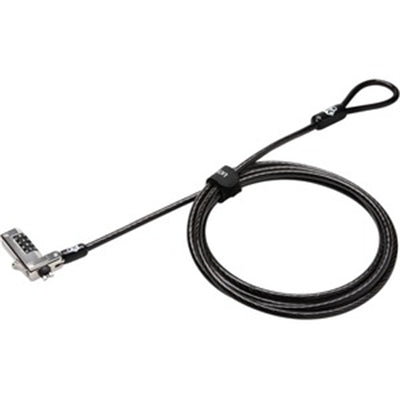 Kensington - Slim NanoSaver Combination Laptop Lock - Resettable - 4-digit - Combination Lock - Carbon Steel - for