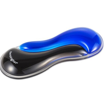 Kensington - Slim Duo Gel Mouse/Trackball Wrist Rest - 0.87" Height X 7.56" Width X 2.83" Depth - Black, Blue - Gel - Black,Blue