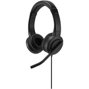 Kensington H1000 USB-C On-Ear Headset, 270° Rotating Noise-Canceling Microphone, Quick Buttons for Volume, Play/Pause, Mute, and Busy, PC/Mac/Laptop - Black (K83450WW)