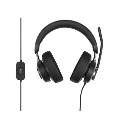 Kensington - H2000 USB-C Over-Ear Headset - Stereo - USB Type C - Wired - 32 Ohm - 20 Hz to 20 KHz - Over-the-ear - Black