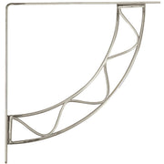 Knape & Vogt 200 Series Stockton 8 In. Satin Nickel Steel Shelf Bracket