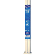 John Sterling Closet-Pro 48 In. to 72 In. x 1 In. Adjustable Closet Rod, White