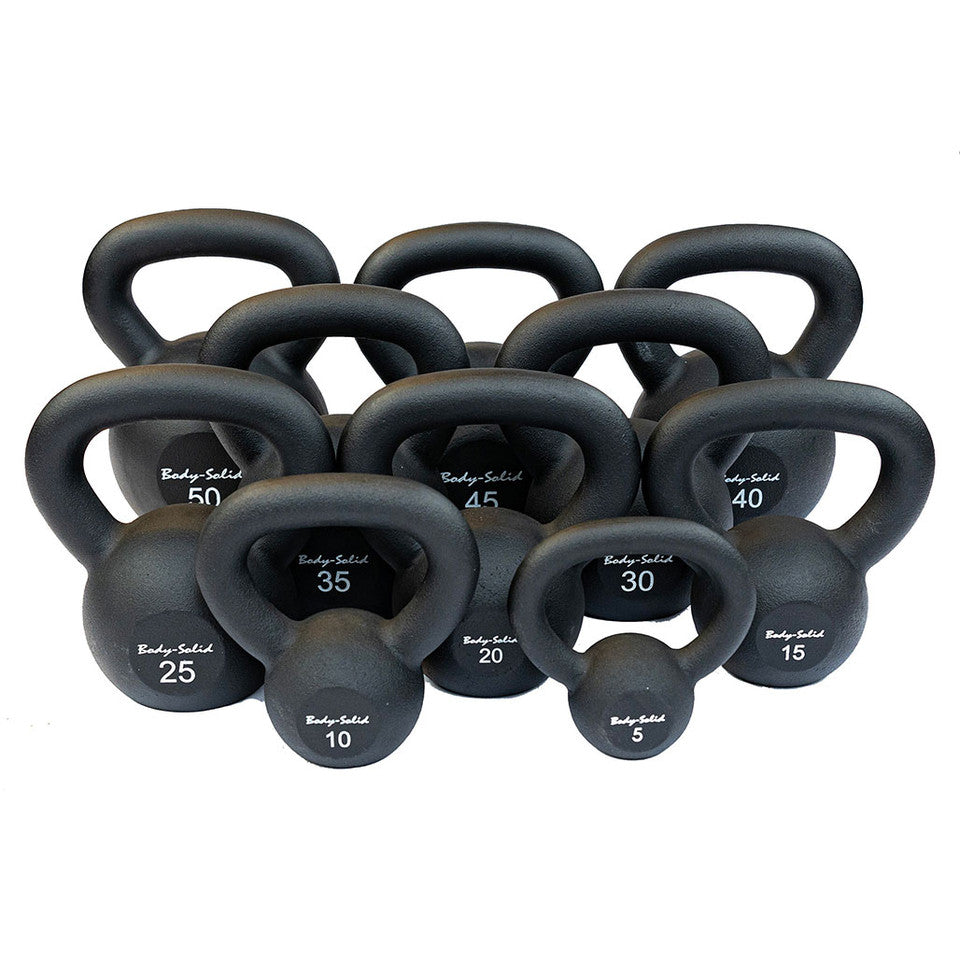 Cast Iron Powder Coated Black Kettle Bell 35Lb