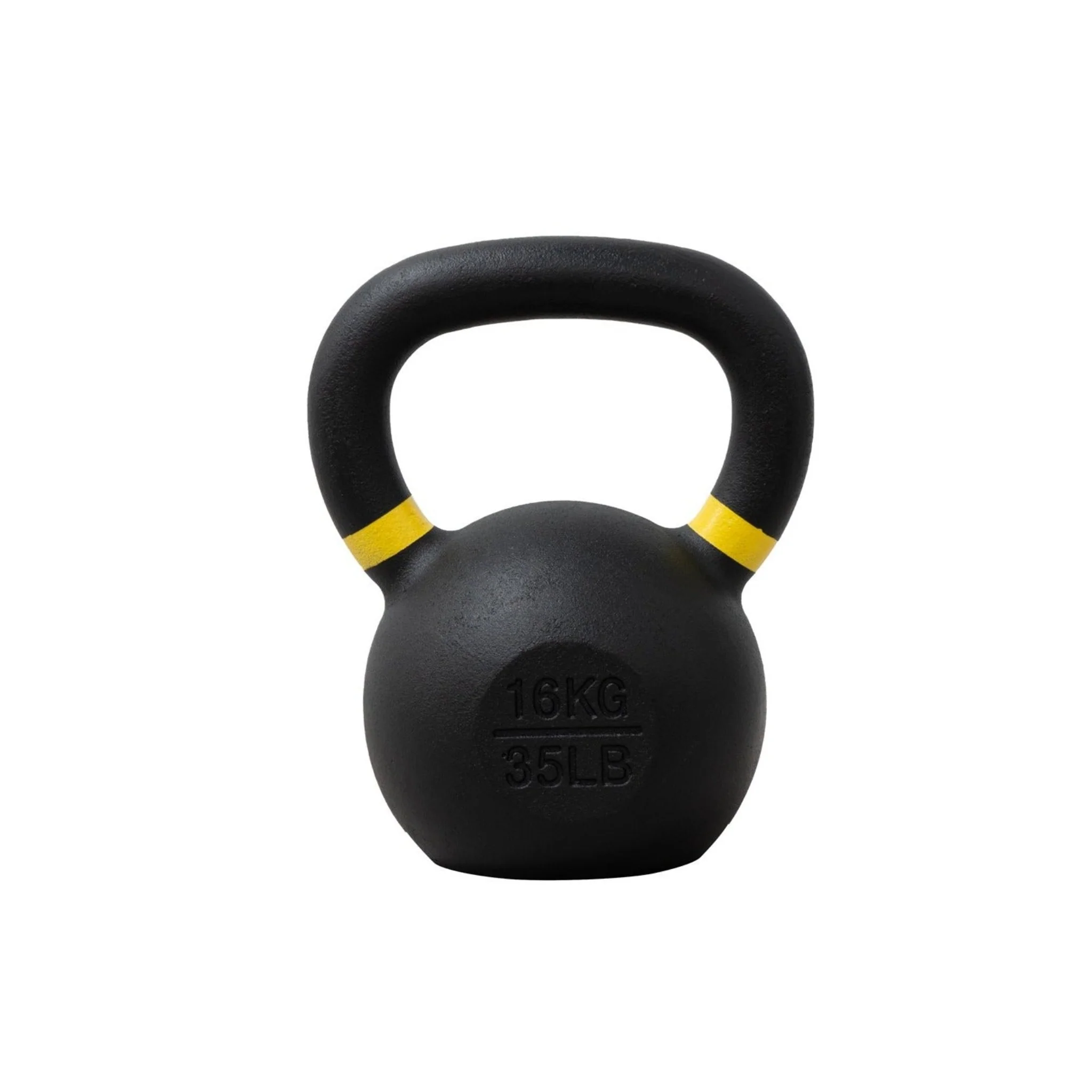 KETTLEBELL, TORQUE CAST IRON - 16 KG/35.2 LB