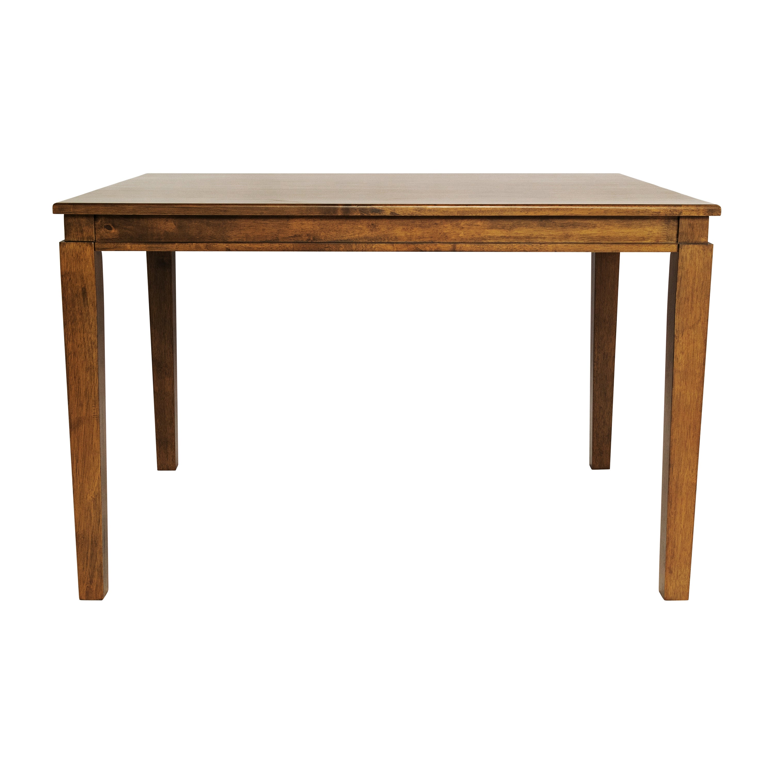 Henry 47" Solid Wood Dining Table, Commercial Grade Heavy Duty Rectangle Wood Table for 4, Brown Matte Finish