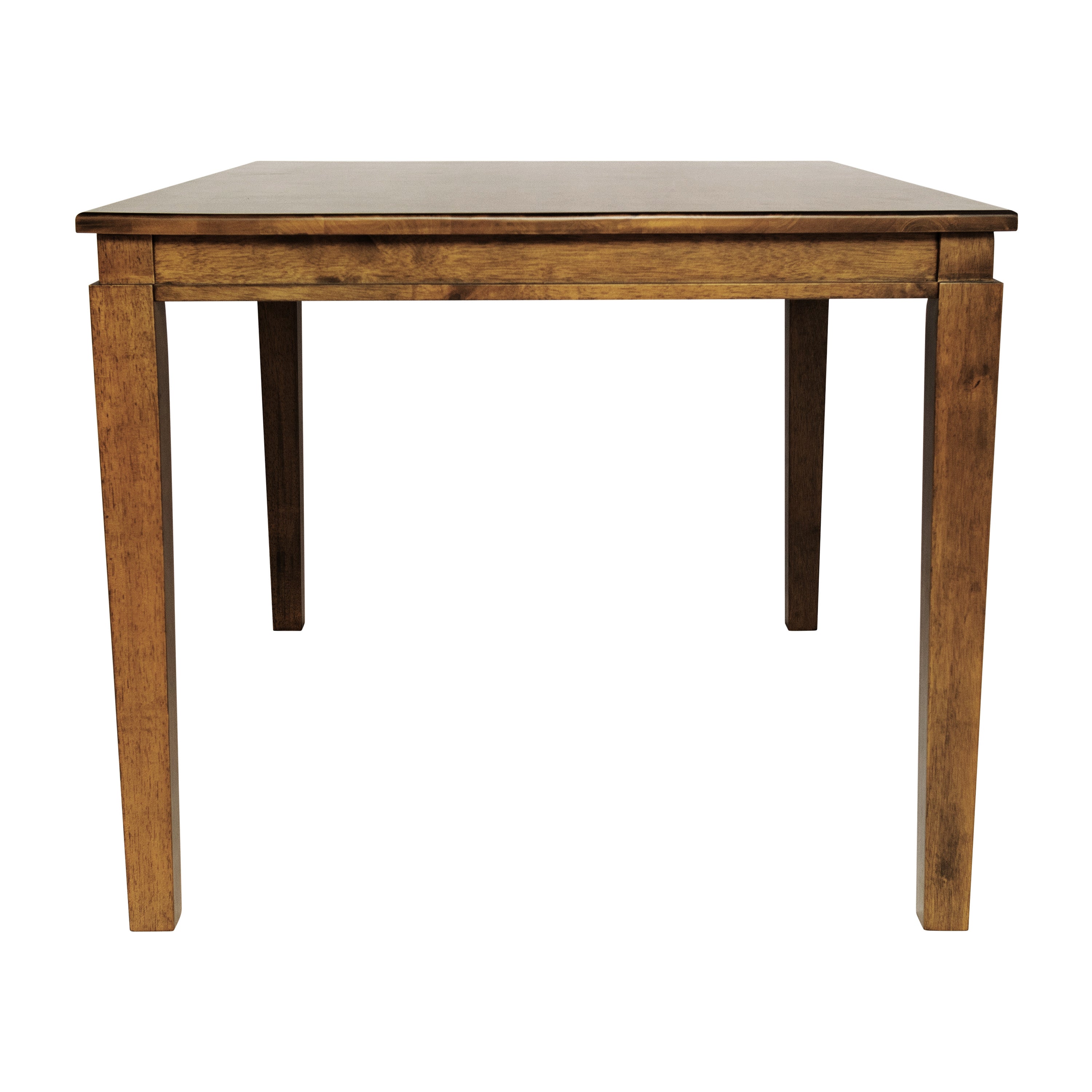 Henry 47" Solid Wood Dining Table, Commercial Grade Heavy Duty Rectangle Wood Table for 4, Brown Matte Finish
