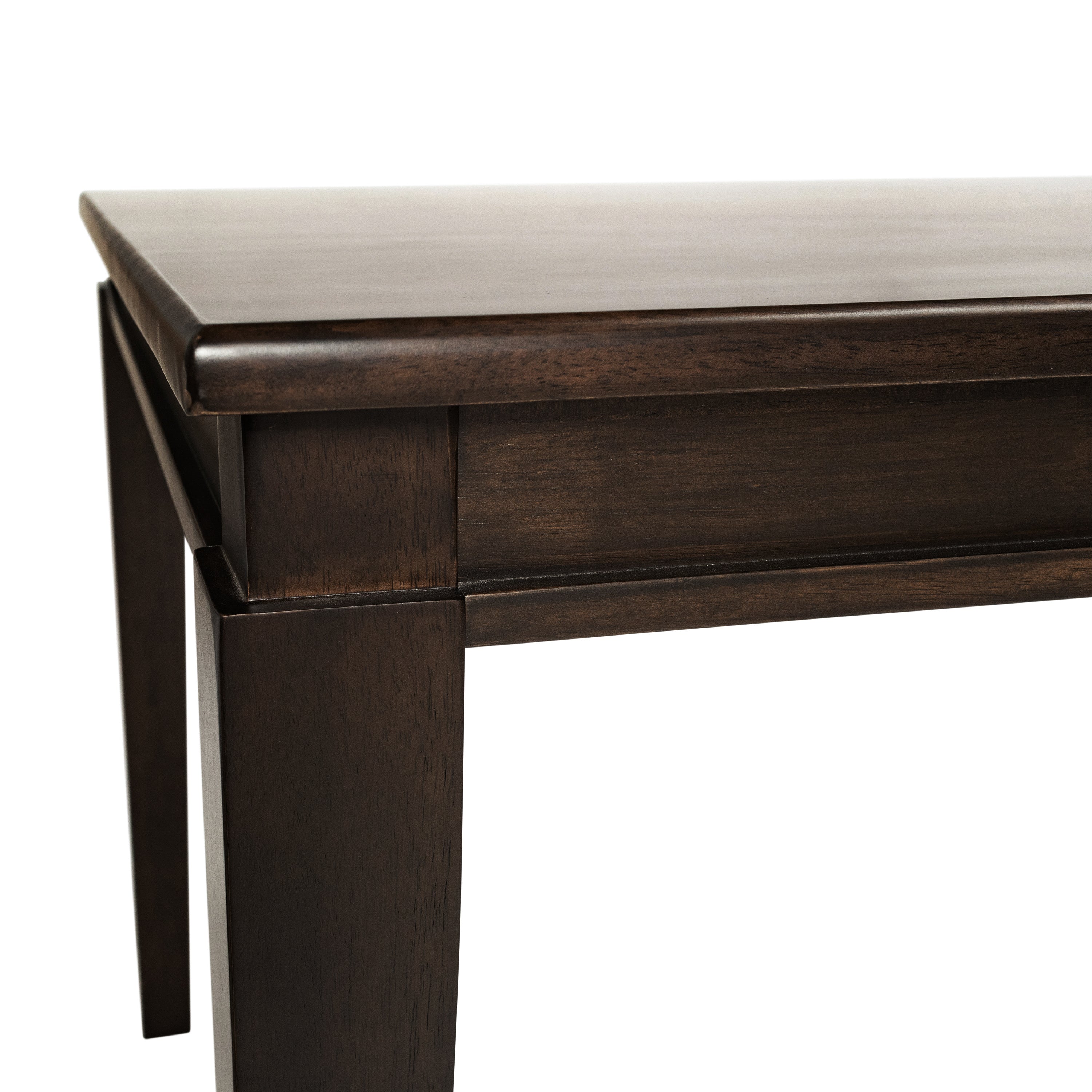 Henry 47" Solid Wood Dining Table, Commercial Grade Heavy Duty Rectangle Wood Table for 4, Wenge Matte Finish