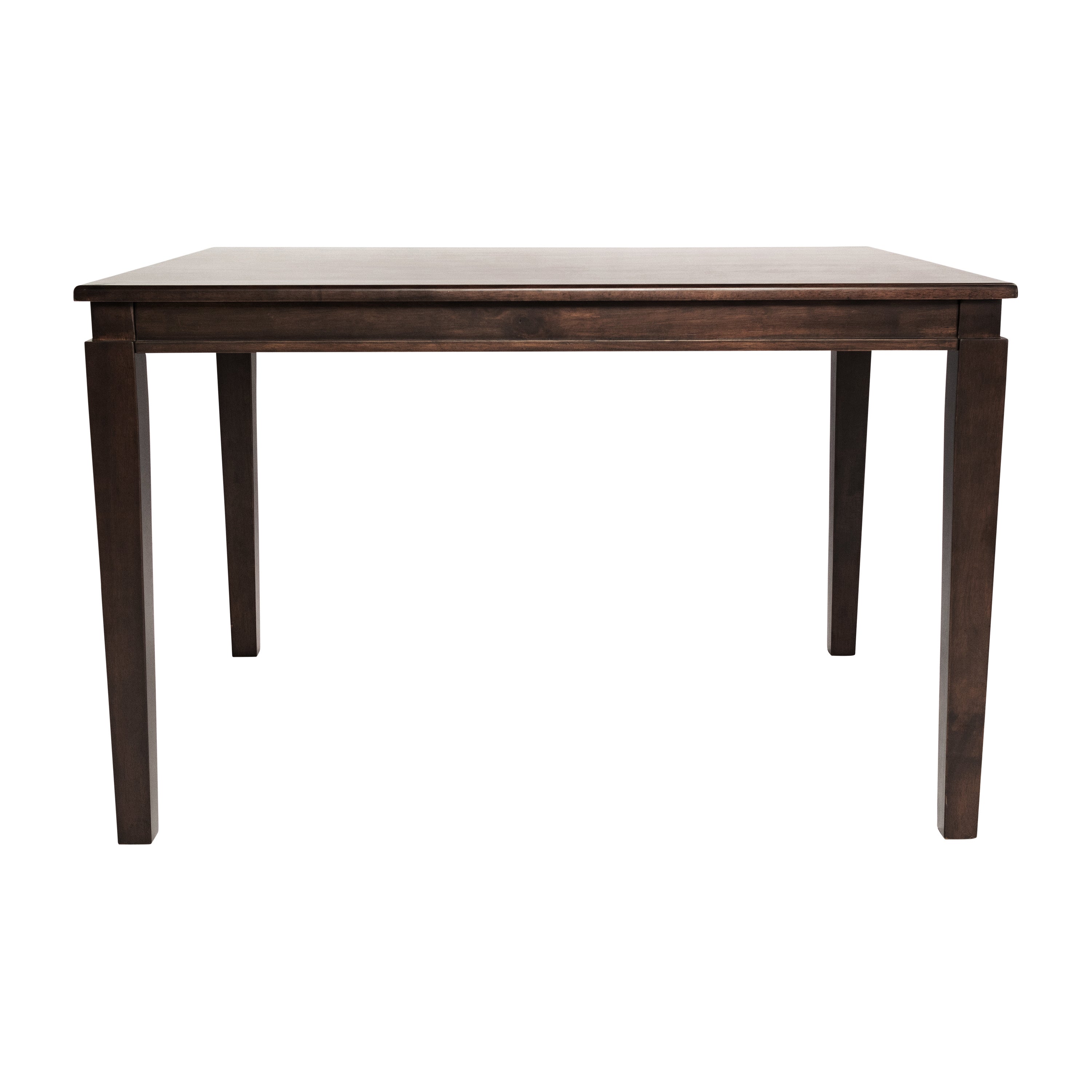 Henry 47" Solid Wood Dining Table, Commercial Grade Heavy Duty Rectangle Wood Table for 4, Wenge Matte Finish
