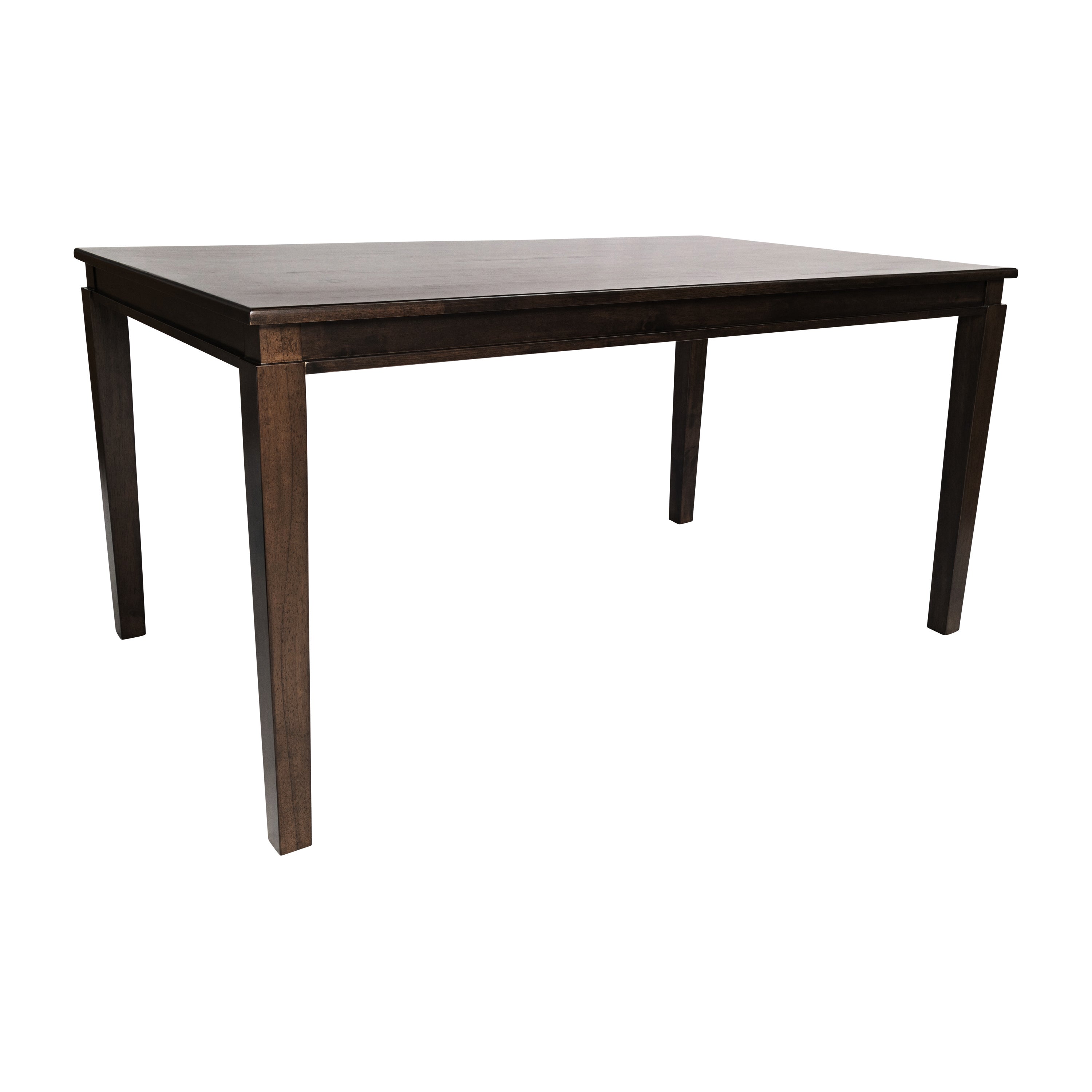 Henry 60" Solid Wood Dining Table, Commercial Grade Heavy Duty Rectangle Wood Table for 6, Wenge Matte Finish