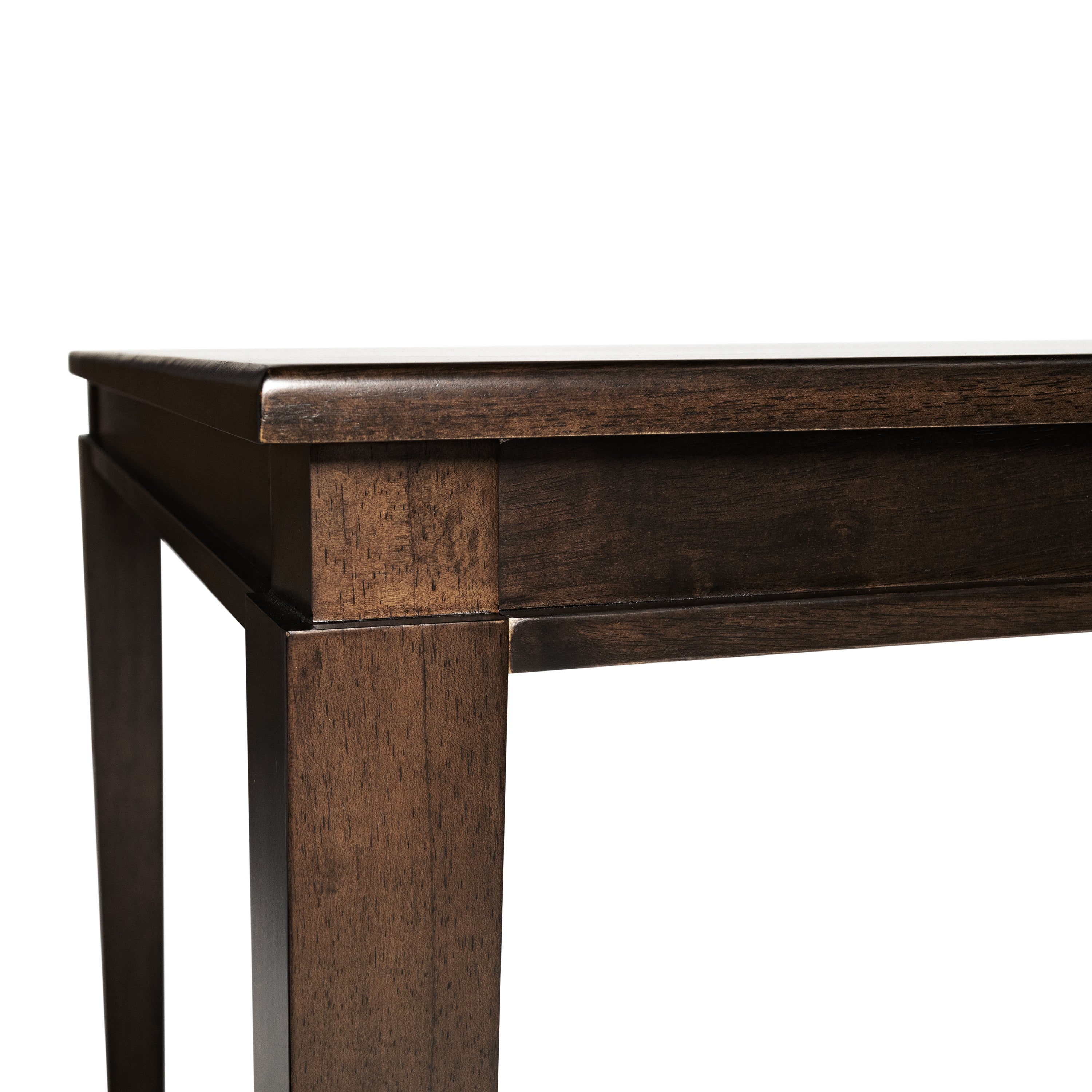 Henry 60" Solid Wood Dining Table, Commercial Grade Heavy Duty Rectangle Wood Table for 6, Wenge Matte Finish