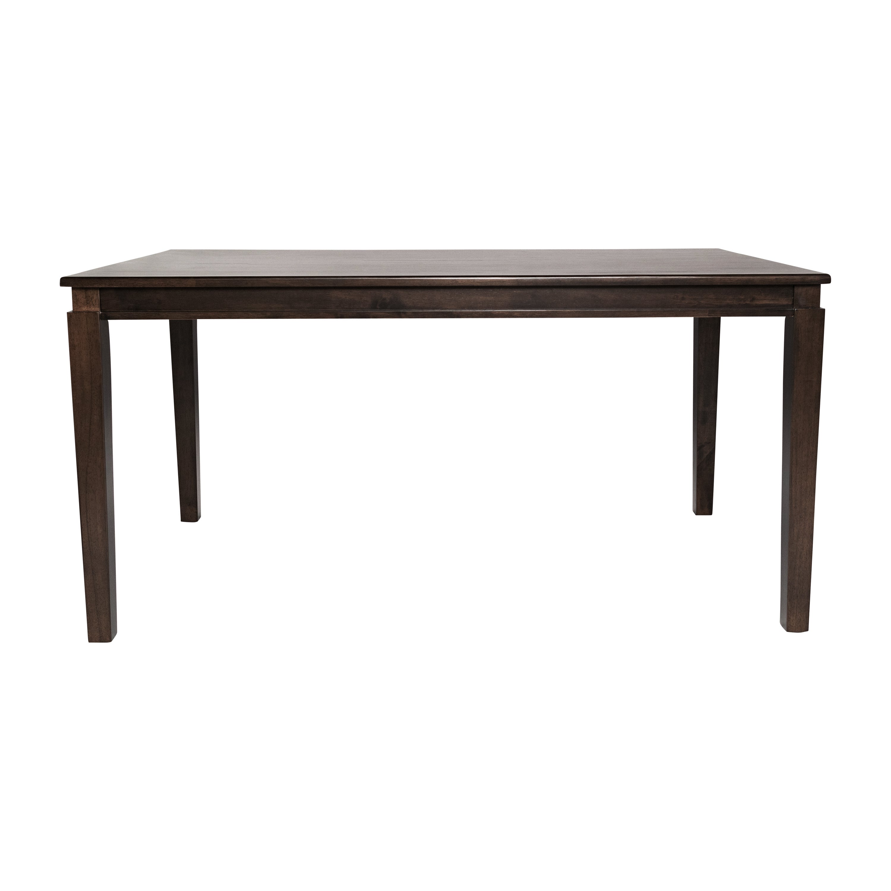 Henry 60" Solid Wood Dining Table, Commercial Grade Heavy Duty Rectangle Wood Table for 6, Wenge Matte Finish