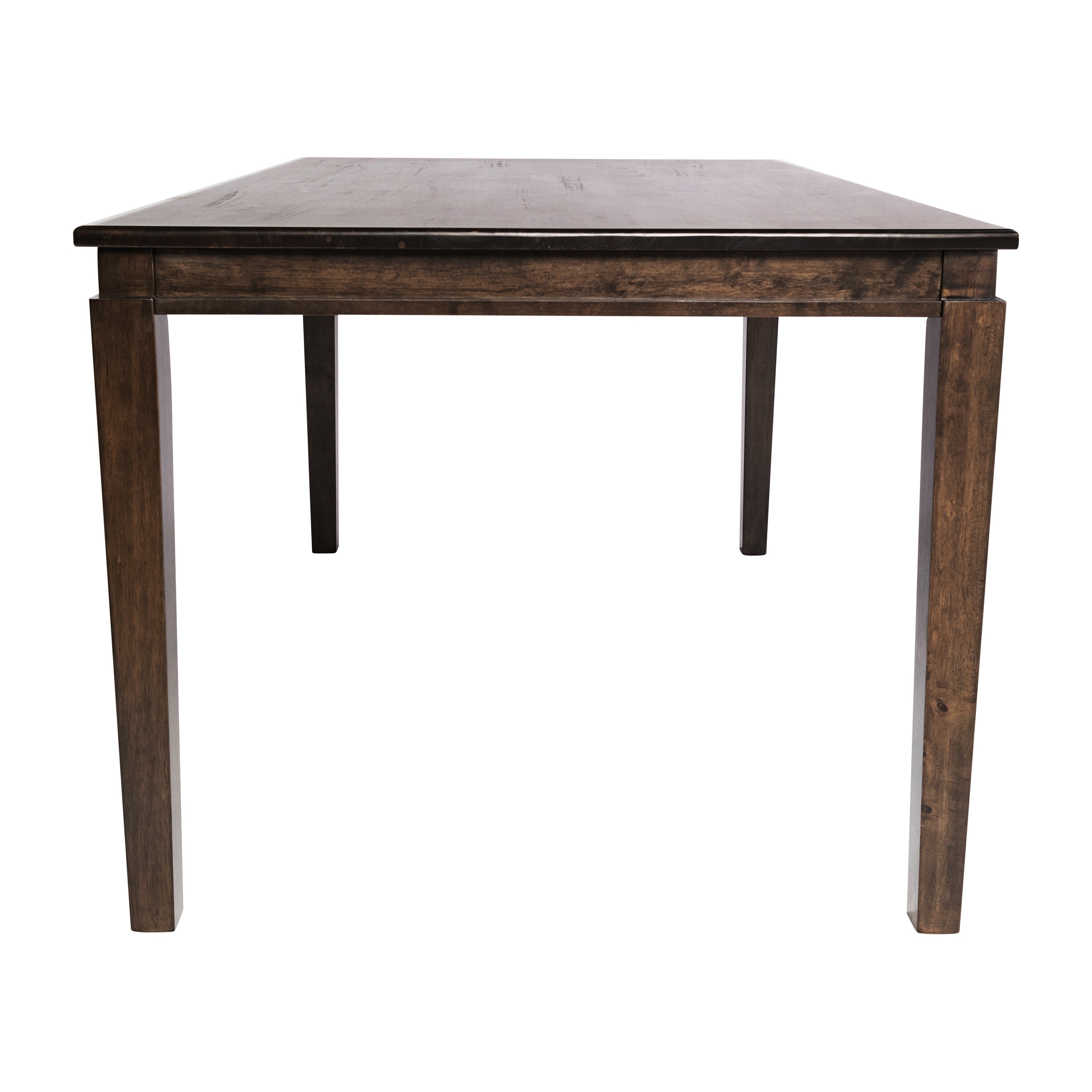 Henry 60" Solid Wood Dining Table, Commercial Grade Heavy Duty Rectangle Wood Table for 6, Wenge Matte Finish