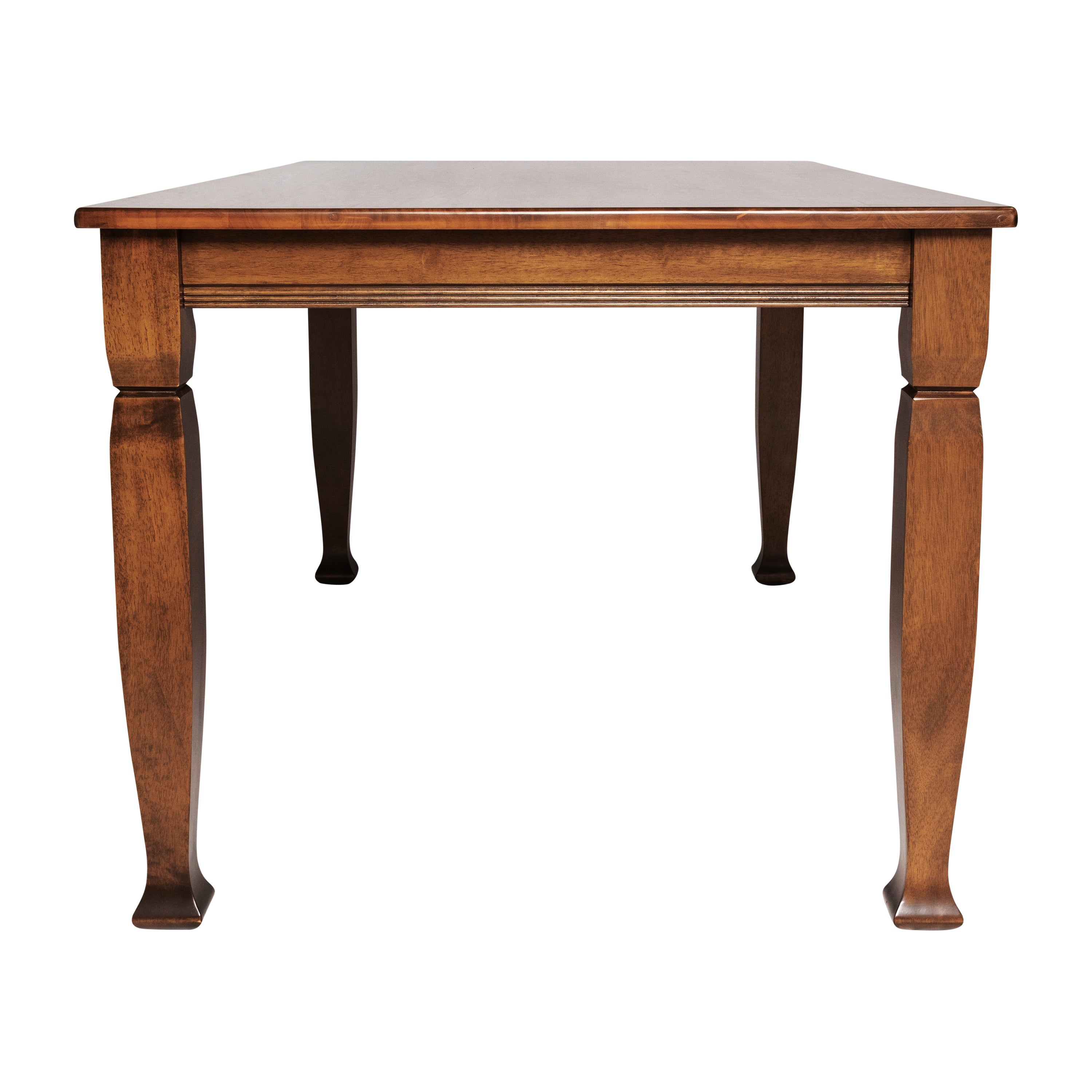 Grace 60" Solid Wood Dining Table with Turned Wooden Legs, Commercial Grade Heavy Duty Rectangle Wood Table for 6, Walnut Matte Finish
