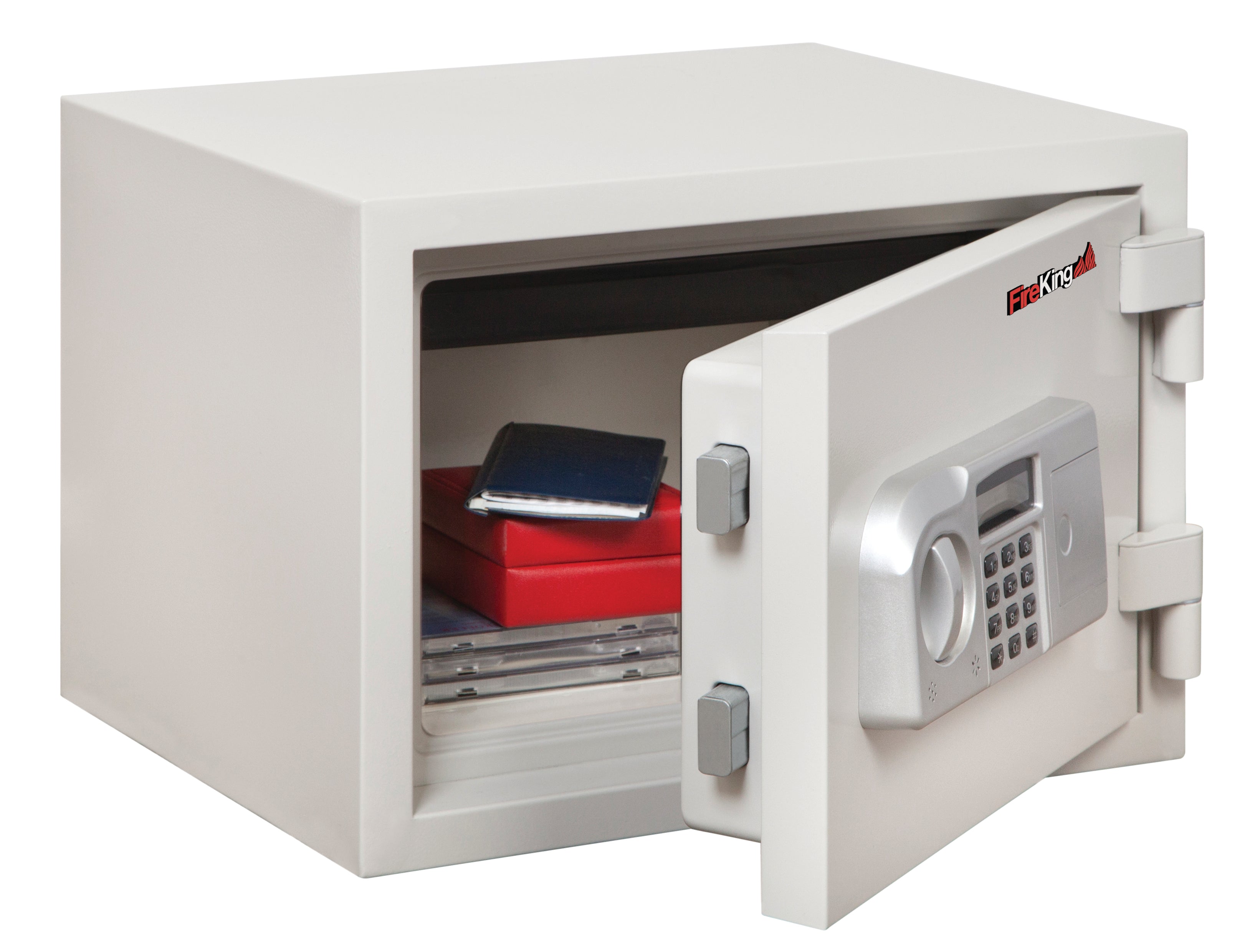 1-Hour Fire-Resistant safe with one tray (White)