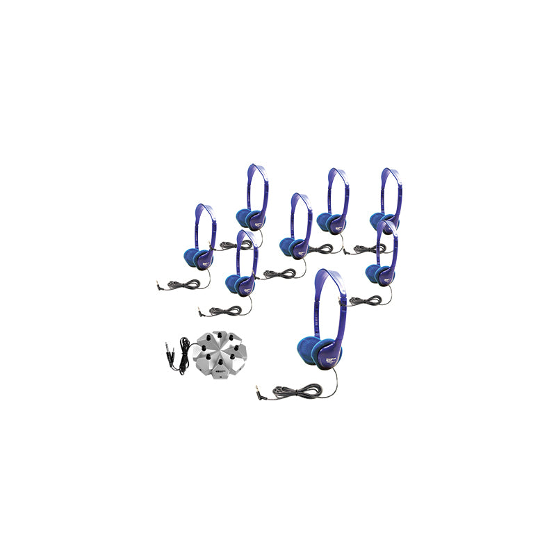 HamiltonBuhl 8 Person Lab Pack with Kid-Sized Headphones and Jackbox