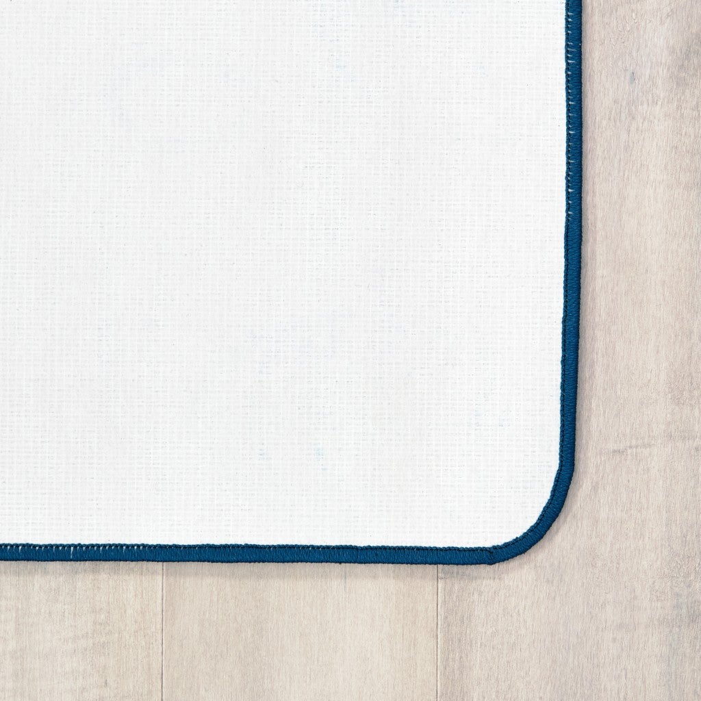 KIDSoft Tranquil Mountains Rug - 6ft x 9ft - Rectangle - Blue