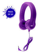 HamiltonBuhl Flex-Phones™ Foam Headphones - PURPLE - 10 Pack
