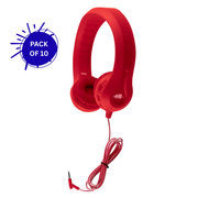 HamiltonBuhl Flex-Phones™ Foam Headphones - RED - 10 Pack