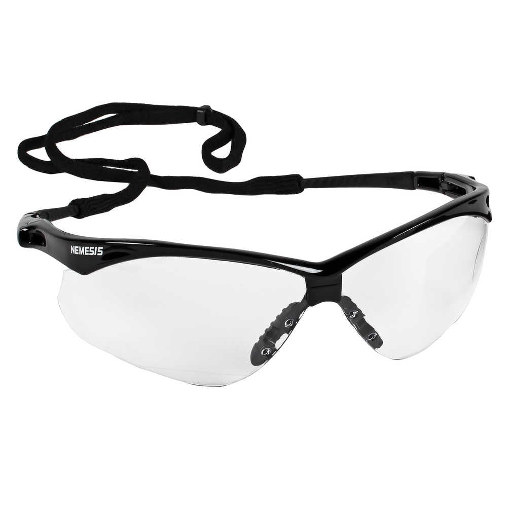 Safety Glasses,CSA,Black Frame,Clear Hardcoated Lens,EA