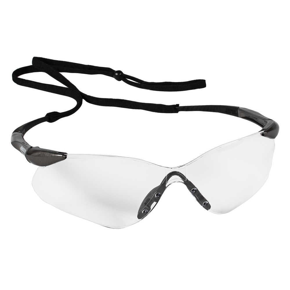 Safety Glasses,Frameless,Gunmetal Frame,Clear Hardcoated Lens,EA