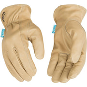 Kinco HydroFlector Men's XL Water-Resistant Tan Cowhide Driver Glove