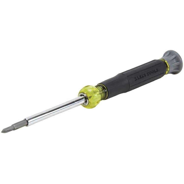 Multi-Bit Electronics Screwdriver, 4-in-1, Phillips, Slotted Bits