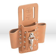 Tool Pouch, Leather, 1-Pocket, 3-Loops, 1 Knife Snap