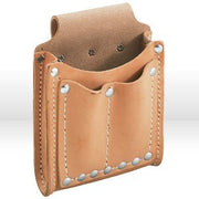 Tool Pouch, Leather, 3 Pockets, Tunnel Loop