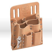 Tool Pouch, Leather, 8-Pockets, Knife Snap