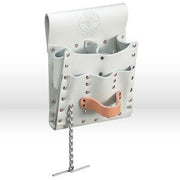 Tool Pouch, Leather, 7-Pockets, Tape Thong, Tunnel Loop