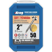 Kreg #8 2 In. Coarse Maxi-Loc Washer Head Zinc Pocket Hole Screw (50 Ct.)