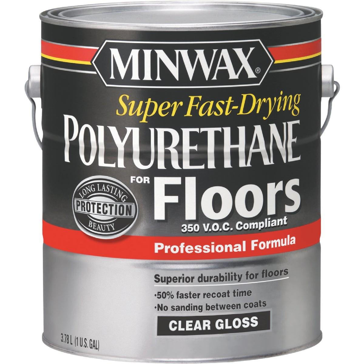 Minwax Clear Gloss VOC Fast Drying Polyurethane For Floor, 1 Gal.