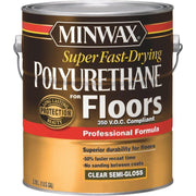 Minwax Clear Semi-Gloss VOC Fast Drying Polyurethane For Floor, 1 Gal.