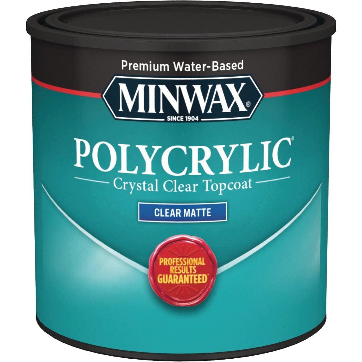 Minwax Polycrylic 1/2 Pt. Matte Water Based Protective Finish