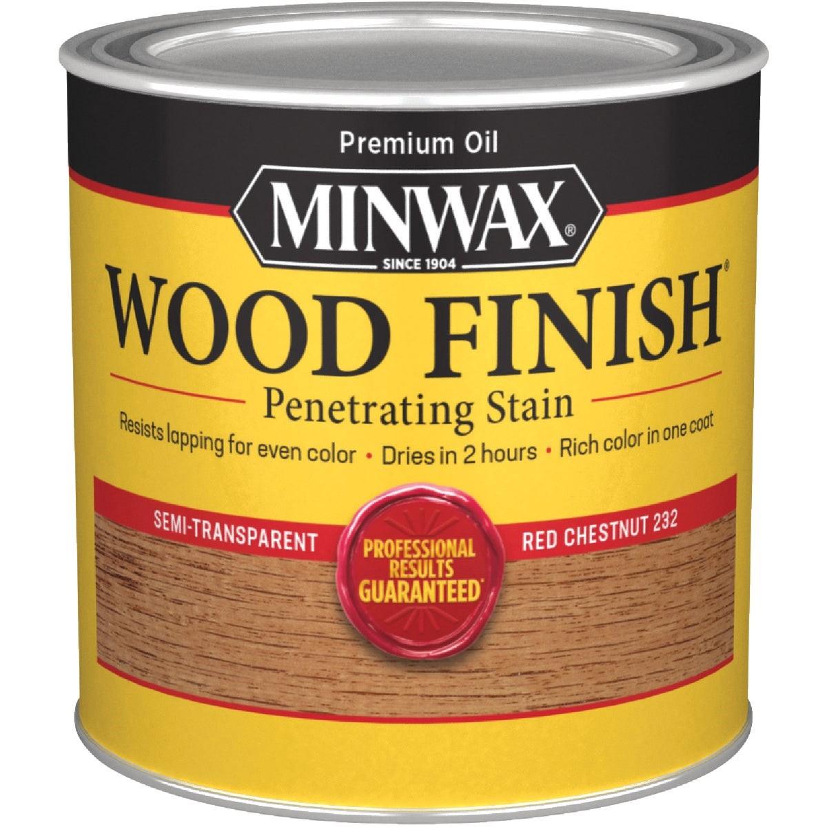 Minwax Wood Finish Penetrating Stain, Red Chestnut, 1/2 Pt.