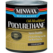 Minwax Satin Water Based Oil-Modified Interior Polyurethane, 1 Qt.
