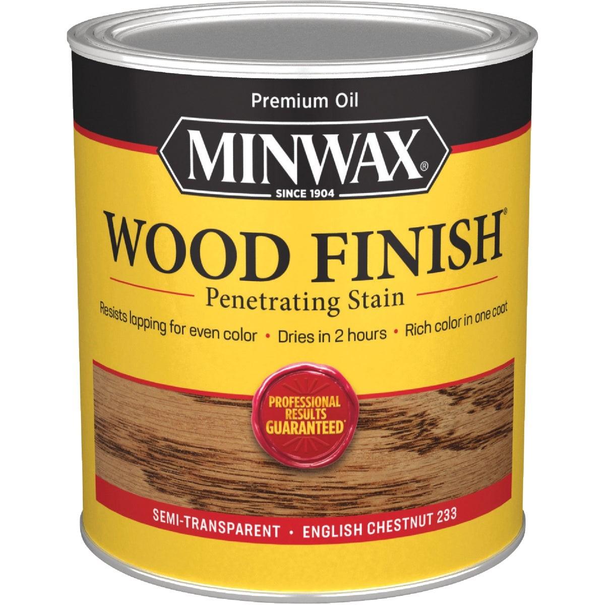 Minwax Wood Finish Penetrating Stain, English Chestnut, 1 Qt.