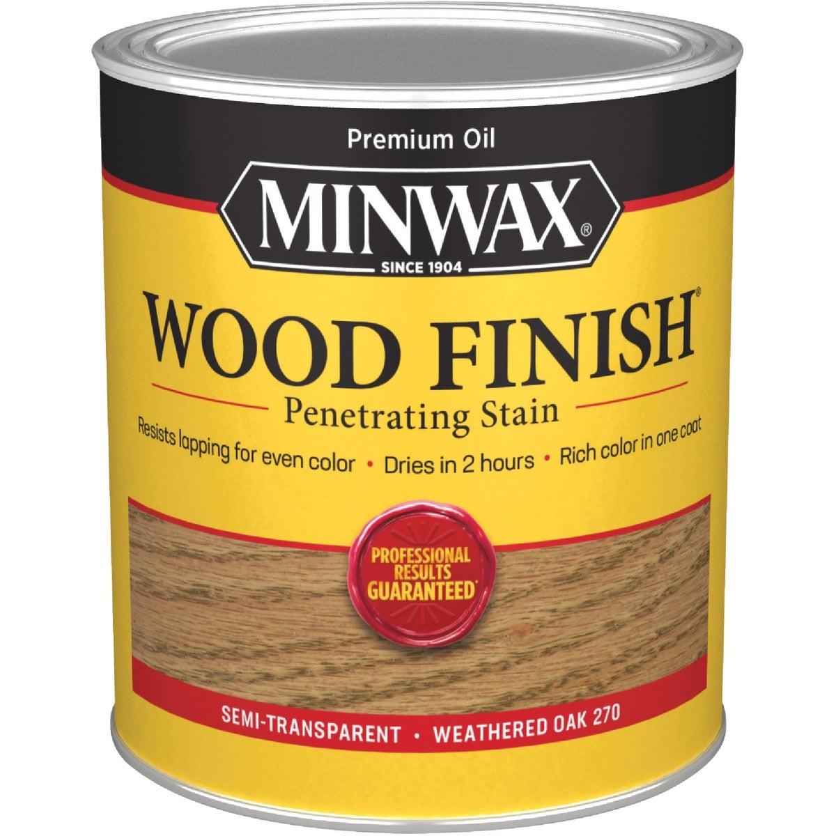 Minwax Wood Finish Penetrating Stain, Weathered Oak, 1 Qt.