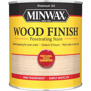 Minwax Wood Finish Penetrating Stain, Simply White, 1 Qt.