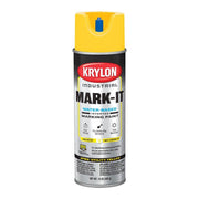 Krylon Mark-It 731708 Industrial WB APWA Utility Yellow Inverted Marking Paint