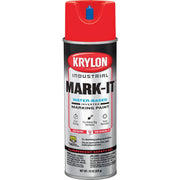 Krylon Mark-It 732408 Industrial WB Fluorescent Red Inverted Marking Paint